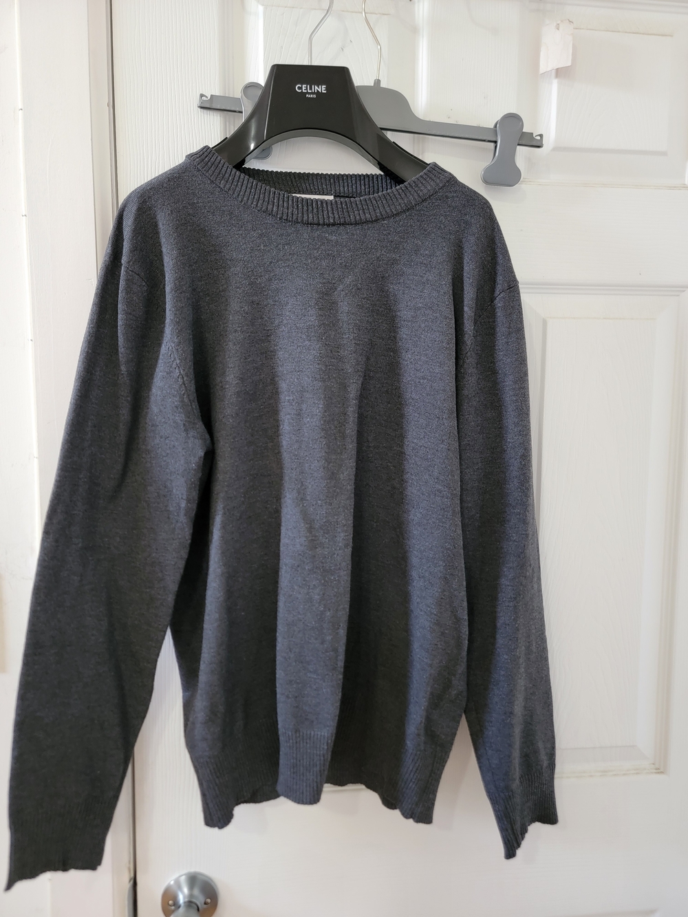 Coofandy Men’s Dark Charcoal Crewneck Sweater